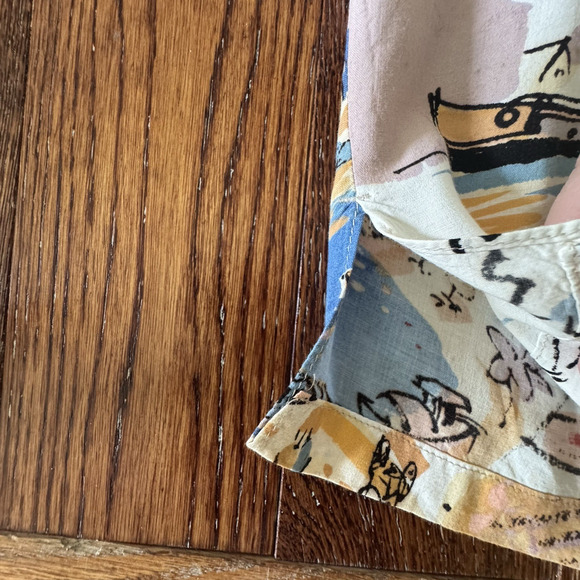 VTG Kahala John Severson Collection Mens Shirt XL Paris Venice Eiffel Tower Wine - Picture 12 of 15